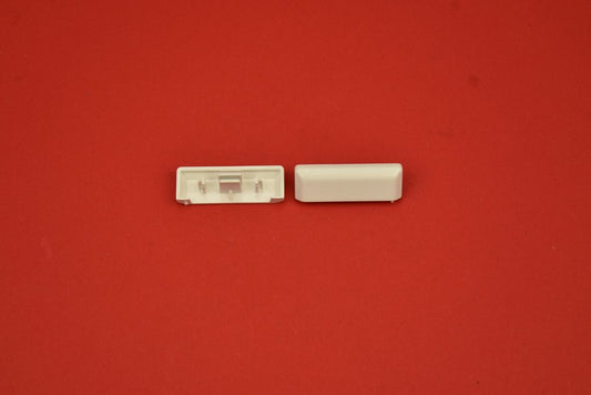 Wasserschlitzkappe Entwässerungskappe 46 x 15mm weiß